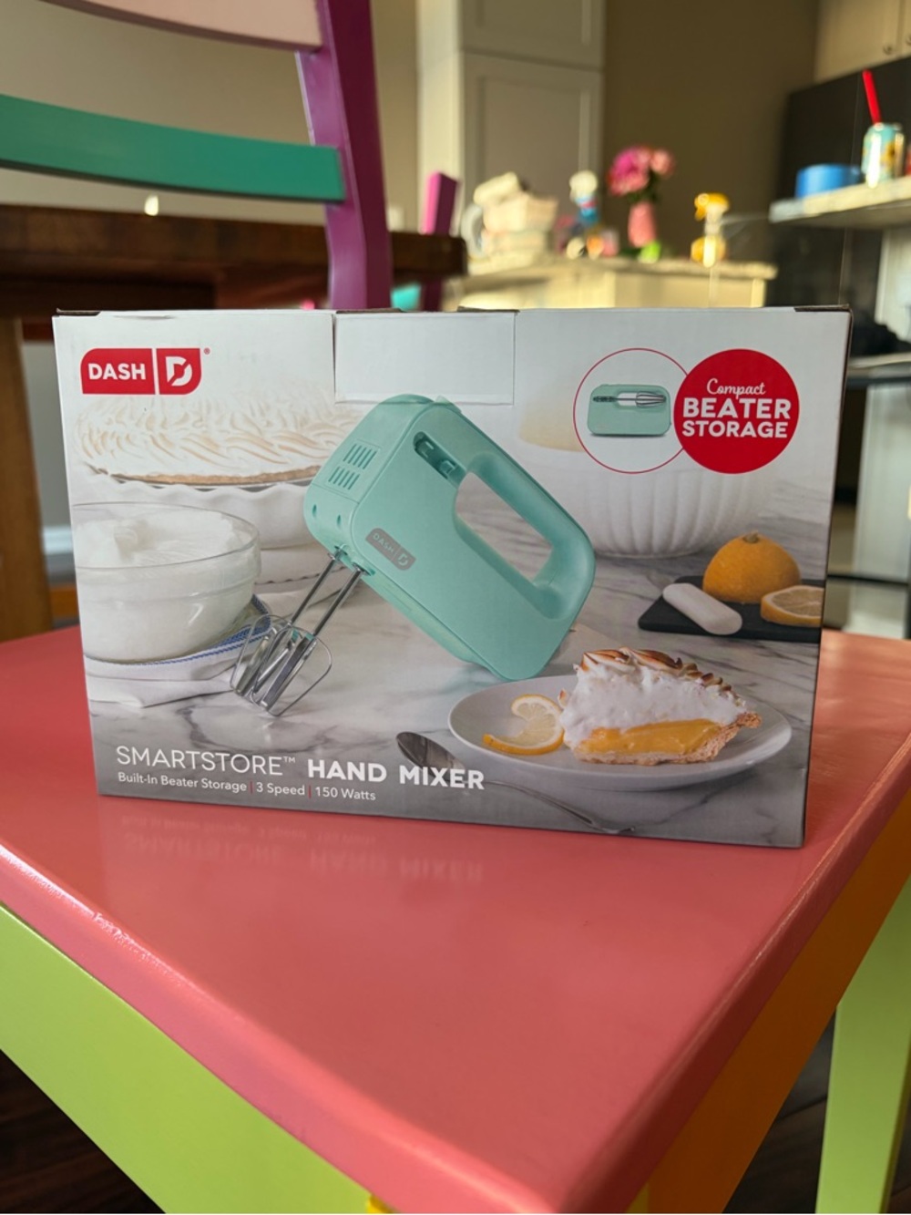 🍪Dash SmartStore Hand Mixer – Aqua/Mint – Brand New in Box